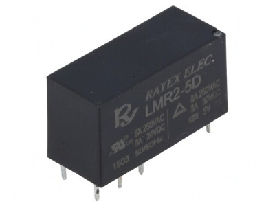 Releu Electromagnetic DPDT 5VDC 5A foto