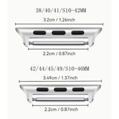 Cataram? Metalic? Premium pentru Apple Watch | Argintiu | Compatibil? cu Toate Modelele