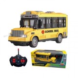 Masinuta de jucarie Autobuz scoalar cu telecomanda 22x10.5x7.5cm galben 838-C1 CWT