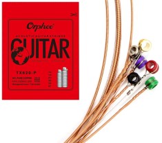 Set 6 corzi pentru chitara acustica Orphee, cupru