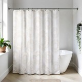 Perdea Duș Eva 180X180 Cm &ndash; Design Spirale &ndash; Alb