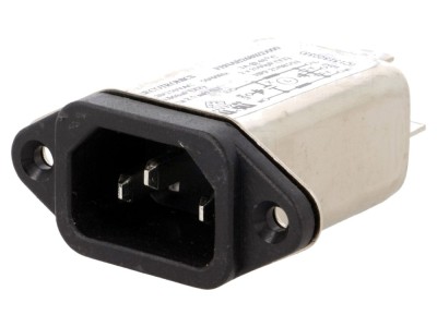 Conector AC C14 3A 250V filtrat foto