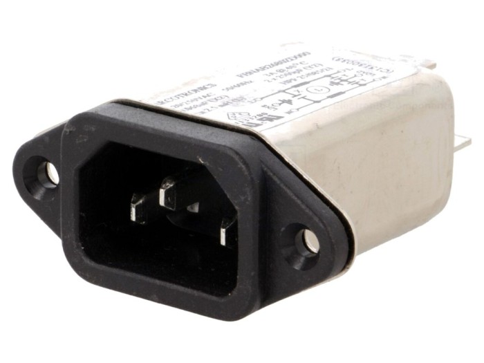 Conector AC C14 3A 250V filtrat