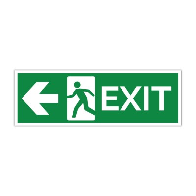 Indicator evacuare EXIT st&amp;acirc;nga foto