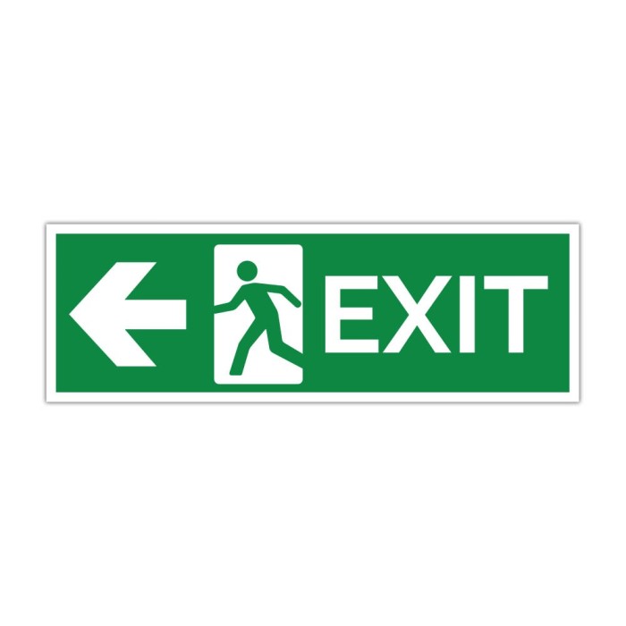 Indicator evacuare EXIT st&acirc;nga