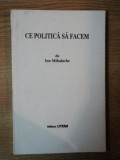 CE POLITICA SA FACEM de ION MIHALACHE , Bucuresti 1995