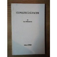 CE POLITICA SA FACEM de ION MIHALACHE , Bucuresti 1995