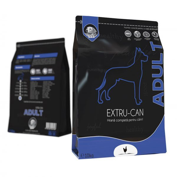 Hrană extrudată pentru c&acirc;ini adult, sac 10 kg