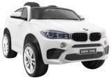 Masinuta electrica pentru copii BMW X6M 90W 12V 7Ah cu echipare STANDARD, culoare Alba