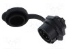 Conector circular soclu tată 5 pini 5A 250V IP67 drept LUTRONIC