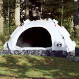 Cort Camping 2 Persoane Gossi Alb Opac, Montare Rapida, Poliester, Impermeabil, Portabil, Anti UV, 200x150x120cm