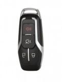 Set 2 bucati - Carcasa cheie Topautochei&amp;#174; compatibila cu Ford Edge Explorer Fusion 2015 2016 2017 Keyless Go Smart Key 4 butoane