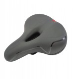 Șa Bicicletă Jet WL-192E-3 Negru/Roșu, 250x200mm, Spumă Moale, Piele Sintetică, Trekking/City