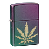 Bricheta originala Zippo, Cannabis Design Iridescent Engraved