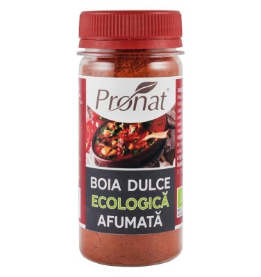 Boia de Ardei Dulce Afumata Bio 60 grame Pronat foto