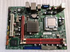 Placa de baza ECS G41T-M7, socket 775, DDR3, PCI-e Bulk + procesor - poze reale foto