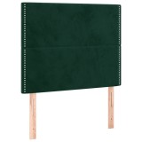 Cumpara ieftin Tablie de pat verde inchis 90x5x118/128 cm catifea