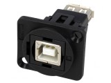 Adaptor USB A la USB B, Plastic, 19x24mm