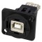 Adaptor USB A la USB B, Plastic, 19x24mm