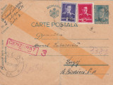 1942 Romania WW2 - Carte postala, intreg cu stampila de cenzura PIATRA NEAMT 3