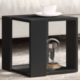 VidaXL Masă de cafea, negru, 32x32x30 cm, lemn prelucrat