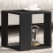 vidaXL Masă de cafea, negru, 32x32x30 cm, lemn prelucrat 848144