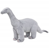 Jucărie de pluș verticală dinozaur Brachiosaurus, gri XXL, vidaXL