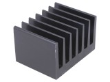 Radiator negru extrudat cu aripioare 50x66x40mm