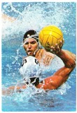 QW28 - Tematica sport - polo pe apa, Necirculata, Printata