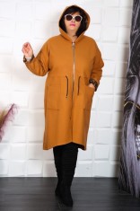 Jacheta cu gluga Mira din stofa - 54Marimea