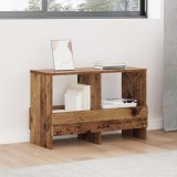 vidaXL Raft pentru reviste Lemn vechi 68,5 x 30 x 45 cm 890990