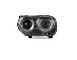 Far Dodge Challenger, 09.2014-2024, montare fata, stanga, cu lumini de zi tip LED; Tip=USA; D3S+LED; manual; fara bec xenon; cu capac; Omologare: SAE