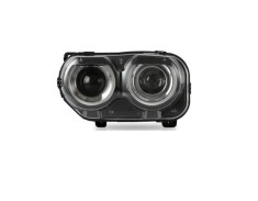 Far Dodge Challenger, 09.2014-2024, montare fata, stanga, cu lumini de zi tip LED; Tip=USA; D3S+LED; manual; fara bec xenon; cu capac; Omologare: SAE