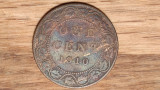 Cumpara ieftin Canada - moneda de colectie bronz - 1 cent 1910 Edward VII - frumoasa !, America de Nord