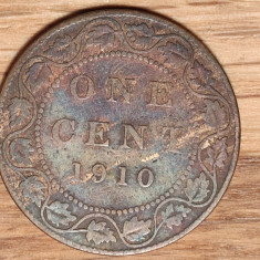 Canada - moneda de colectie bronz - 1 cent 1910 Edward VII - frumoasa !