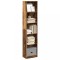 Gossi biblioteca, lemn vechi, 40x24x176 cm, lemn prelucrat