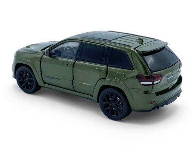 Macheta Jeep Grand Cherokee Trackhawk / lumina, sunet and coteste roti fata / verde Tayumo 1/32 foto
