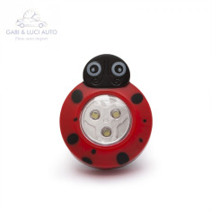 Lampa de veghe decorativa cu buton, model &amp;amp;quot;Buburuza&amp;amp;quot; foto