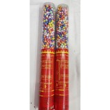 Tun de Confetti, 30 cm. Cyrax, Model Bilute, Confetti din Polistiren, Ambalaj de Plastic, Multicolor