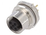 Conector M12 soclu PIN 4 mamă A-DeviceNet CANopen THT, TE Connectivity