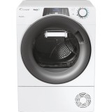 Uscator de rufe slim Candy Rapido Pro RP4 H7A2TRE-S, Pompa de caldura, Wi-Fi, 7 kg, 14 programe, Clasa A++, alb