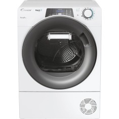 Uscator de rufe slim Candy Rapido Pro RP4 H7A2TRE-S, Pompa de caldura, Wi-Fi, 7 kg, 14 programe, Clasa A++, alb