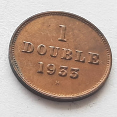 201. Moneda Guernsey 1 double 1933 (tiraj 96.000 buc)