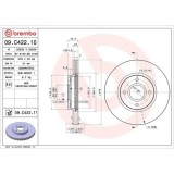 Set disc frana Ford B-Max (Jk) 10.12-, B-Max Van (Jk) 08.12-, Fiesta Sedan 04.10-04.17, Fiesta 6 (Cb1 Ccn) 06.08-04.17, Fiesta 6 Van 08.08-04.17, Tou, BREMBO