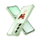 Husa antisoc pentru realme 14x - airbag tpu, col&Egrave;uri ranforsate- butterfly rosu