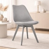 Scaun bucatarie si living Artool Mark gri ergonomic, 49x43x82 cm
