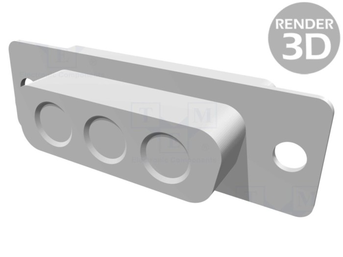 Conector D-Sub 3 pini mamă