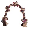 Jucărie C&acirc;ine, Sfoară cu Noduri, Lungime 78 cm, Multicolor, Oem