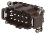 Conector HDC Tată 180&deg;C 10 PE 16A 500V