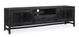 Cumpara ieftin Comoda TV 2 usi 1 sertar lemn mango gri antracit Weston 180x40x55 cm